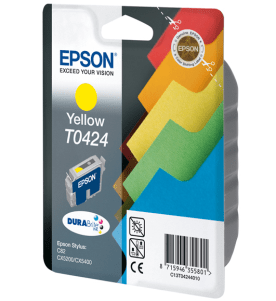 Epson T0424 Yellow genuine ink Coloured shapes  420 pages  