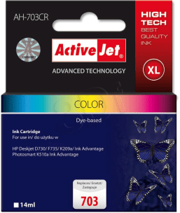 ActiveJet AHi-703XL Cr Black recycled ink      