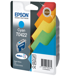 Epson T0422 Cyan genuine ink Coloured shapes  420 pages  